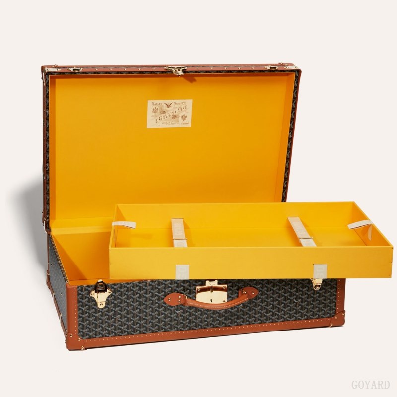 Goyard PALACE 80 SUITCASE Koffert Svarte Brune | GY-HKH5142