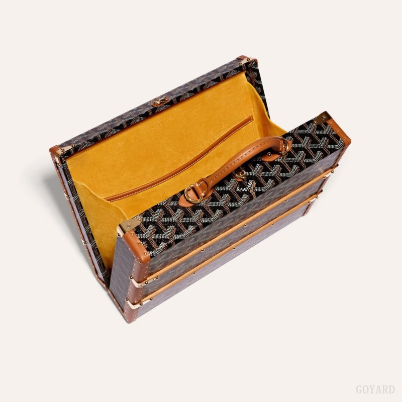 Goyard PALACE MM TRUNK BAG Håndveske Svarte Brune | GY-RLD1182