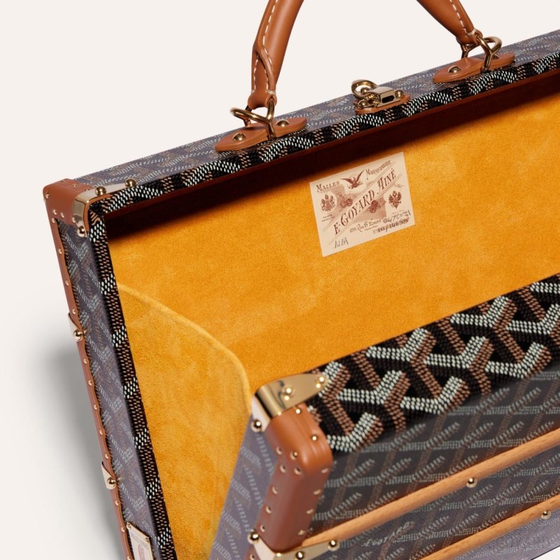 Goyard PALACE MM TRUNK BAG Håndveske Svarte Brune | GY-RLD1182