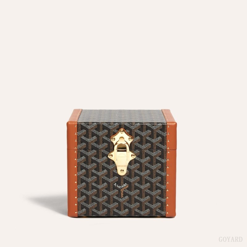 Goyard PARIS CASE Boxes Svarte Brune | GY-WML7798