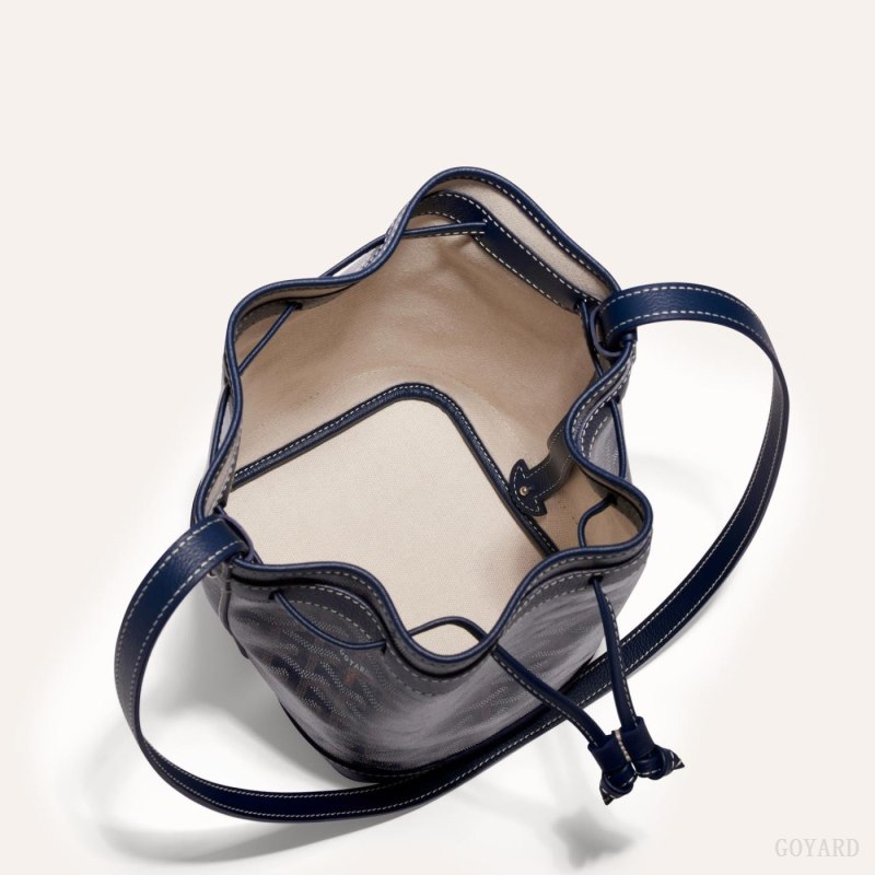 Goyard PETIT FLOT BUCKET BAG Skulderveske Marineblå Blå | GY-TJZ3189