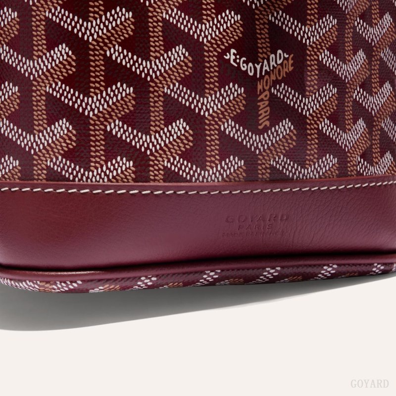 Goyard PETIT FLOT BUCKET BAG Skulderveske Burgunder | GY-AYT3646
