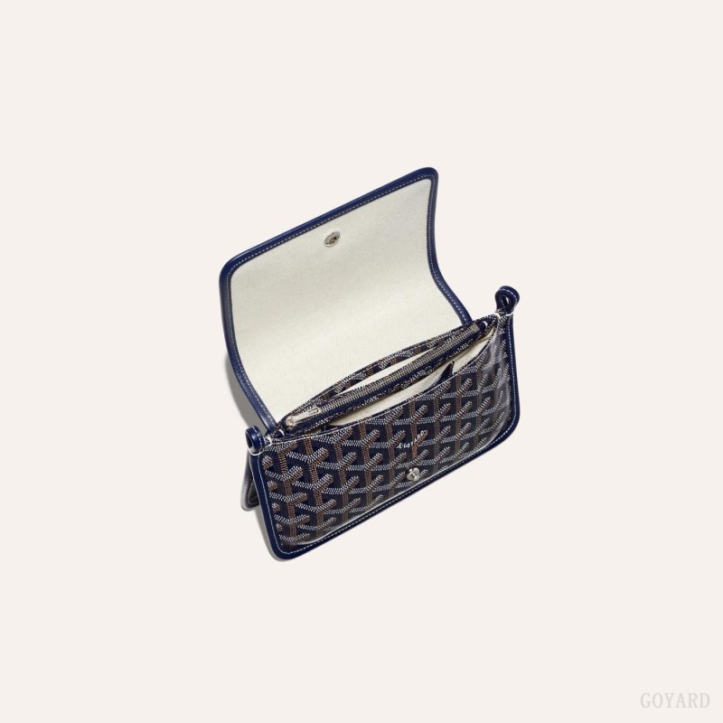 Goyard PLUMET POCKET WALLET Lommebok Marineblå Blå | GY-GRN2306