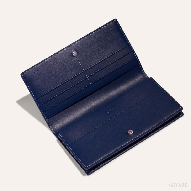 Goyard RICHELIEU WALLET Lommebok Marineblå Blå | GY-MYR4878