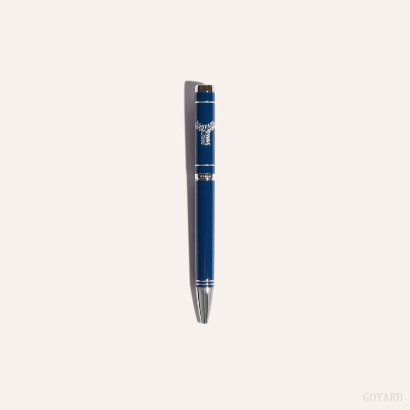 Goyard Rollerball Travel Pen Accessories Marineblå Blå | GY-CDJ8244