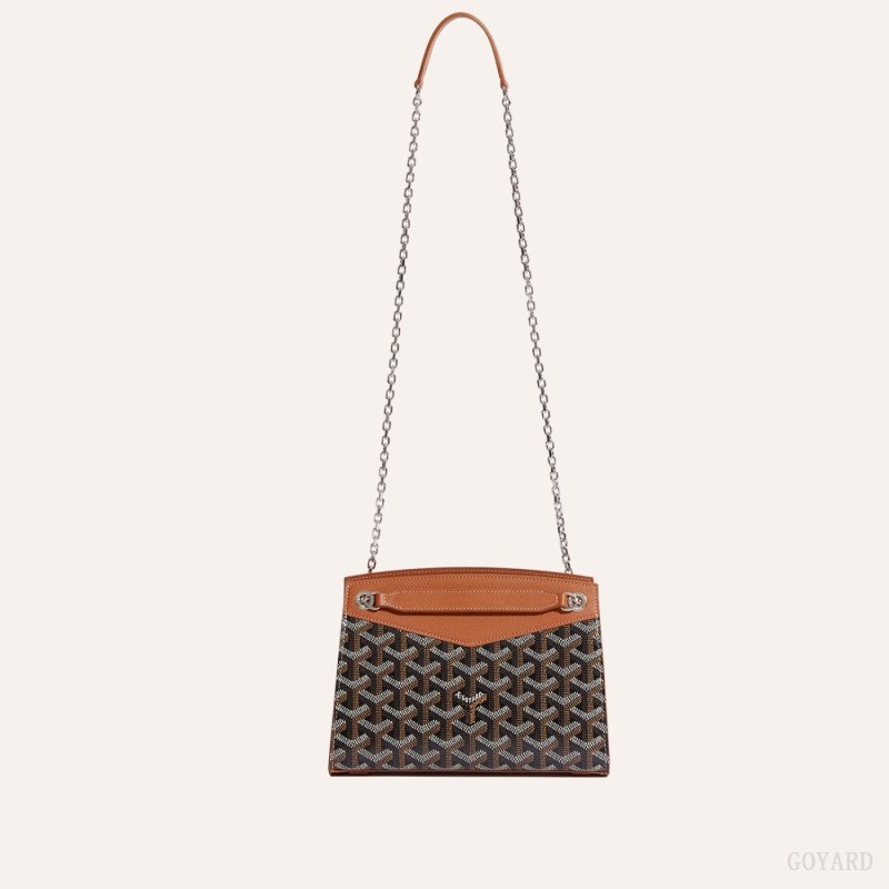 Goyard Rouette Structuré Mini Bag Vesker Svarte Brune | GY-JZC6975