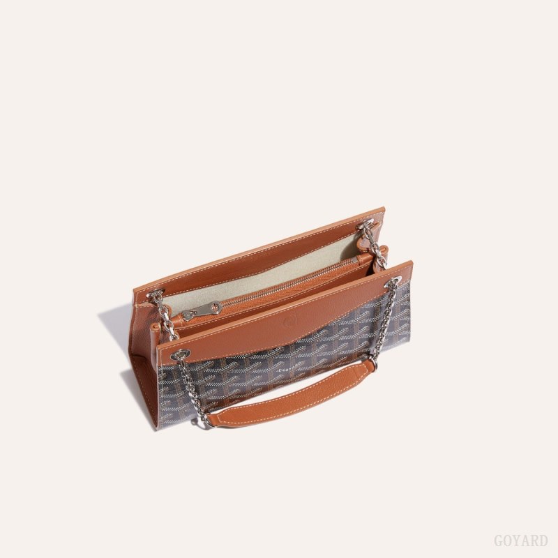 Goyard Rouette Structuré Mini Bag Vesker Svarte Brune | GY-JZC6975