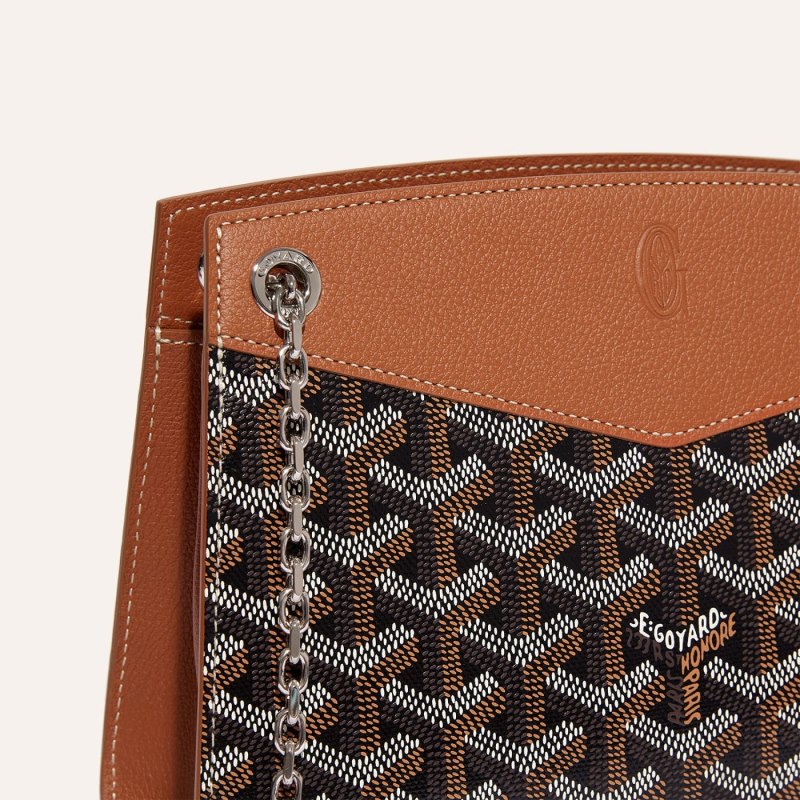 Goyard Rouette Structuré Mini Bag Vesker Svarte Brune | GY-JZC6975