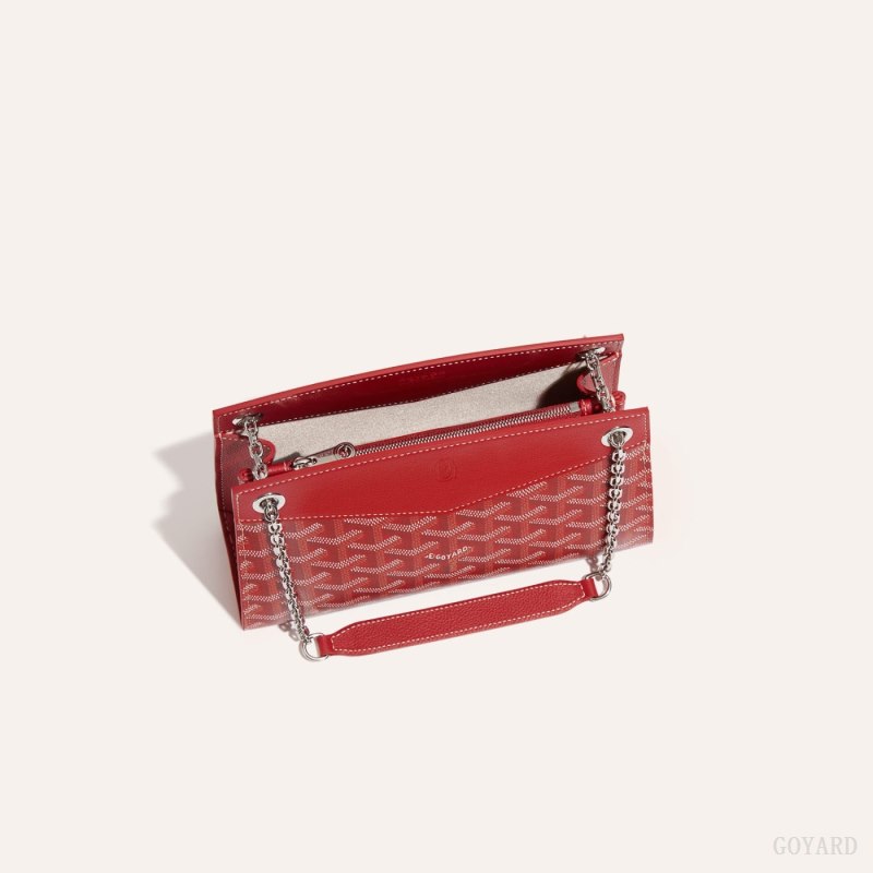 Goyard Rouette Structuré Mini Bag Vesker Rød | GY-ZVV4803