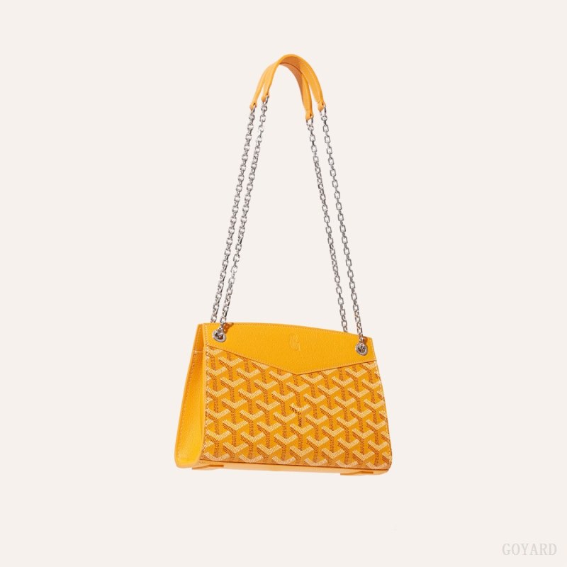 Goyard Rouette Structuré Mini Bag Vesker Gul | GY-NLN3043