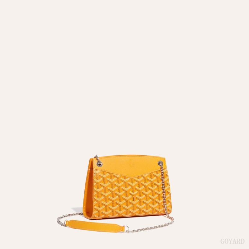 Goyard Rouette Structuré Mini Bag Vesker Gul | GY-NLN3043