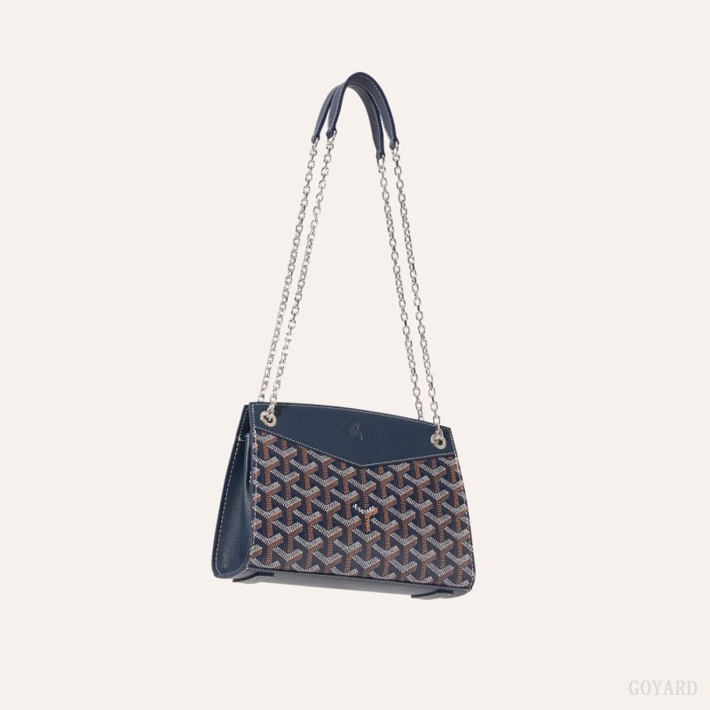 Goyard Rouette Structuré Mini Bag Vesker Marineblå Blå | GY-KFF1080