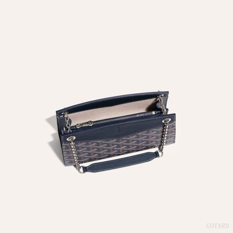 Goyard Rouette Structuré Mini Bag Vesker Marineblå Blå | GY-KFF1080