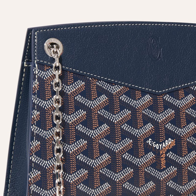 Goyard Rouette Structuré Mini Bag Vesker Marineblå Blå | GY-KFF1080