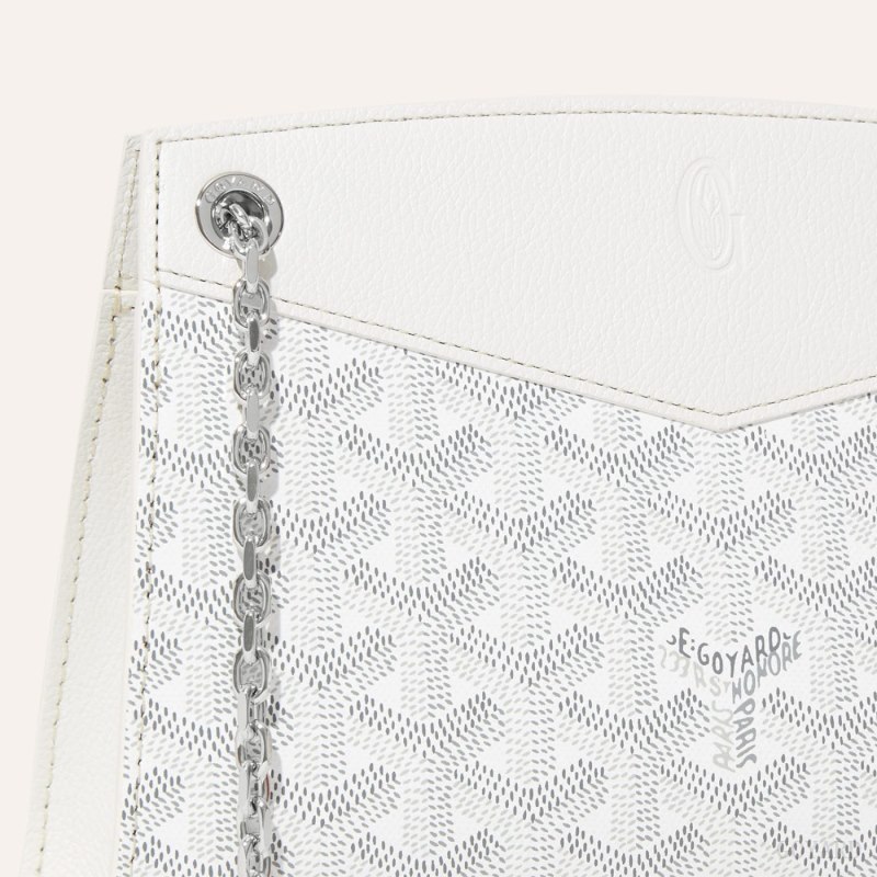 Goyard Rouette Structuré Mini Bag Vesker Hvite | GY-KTY7002