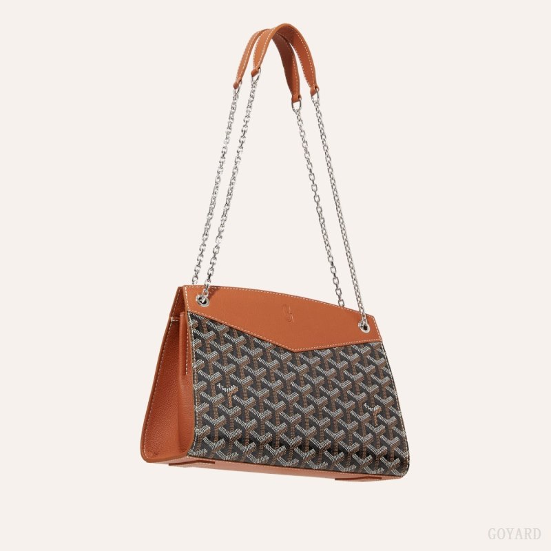 Goyard Rouette Structuré PM Bag Skulderveske Svarte Brune | GY-CTS7262