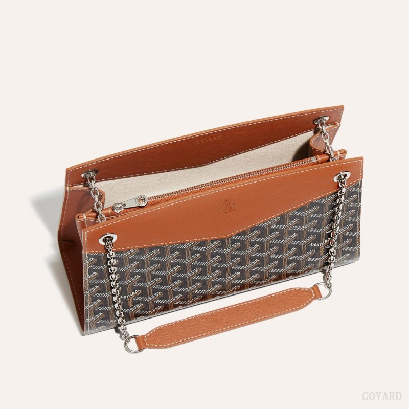 Goyard Rouette Structuré PM Bag Skulderveske Svarte Brune | GY-CTS7262