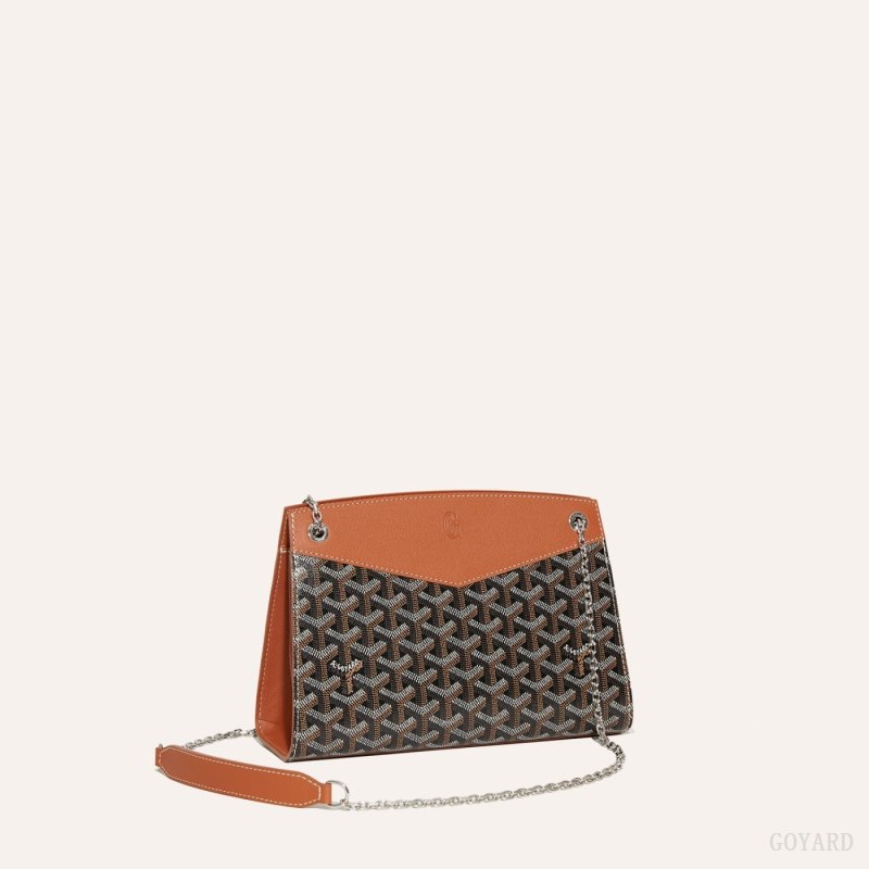 Goyard Rouette Structuré PM Bag Skulderveske Svarte Brune | GY-CTS7262
