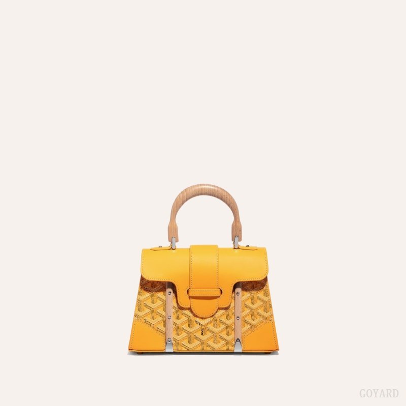 Goyard SAÏGON STRUCTURE MINI BAG Vesker Gul | GY-YNX7390