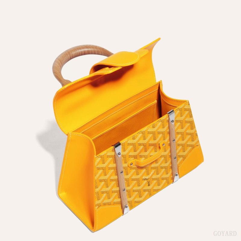Goyard SAÏGON STRUCTURE MINI BAG Vesker Gul | GY-YNX7390