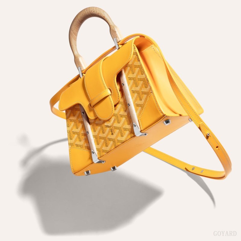 Goyard SAÏGON STRUCTURE MINI BAG Vesker Gul | GY-YNX7390
