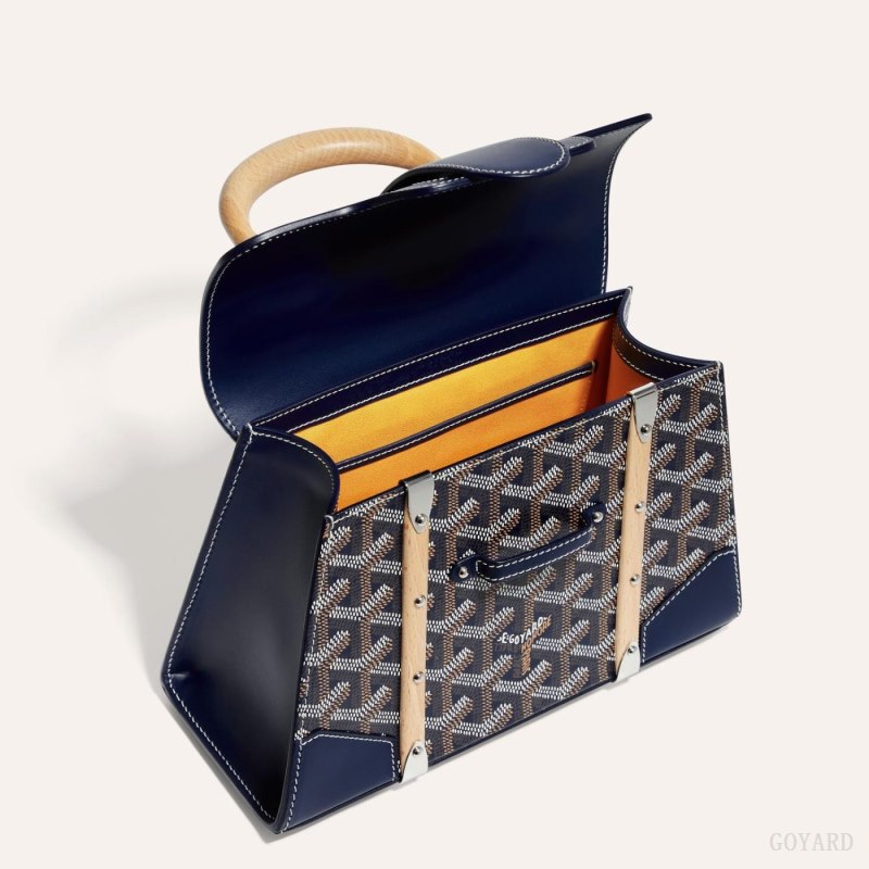 Goyard SAÏGON STRUCTURE MINI BAG Vesker Marineblå Blå | GY-ENY2100