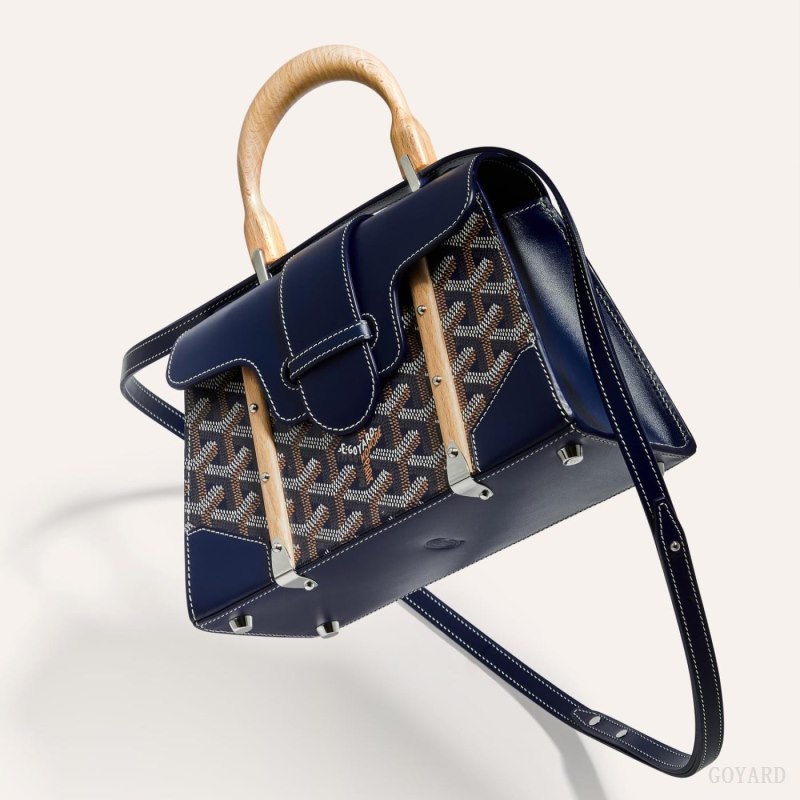 Goyard SAÏGON STRUCTURE MINI BAG Vesker Marineblå Blå | GY-ENY2100