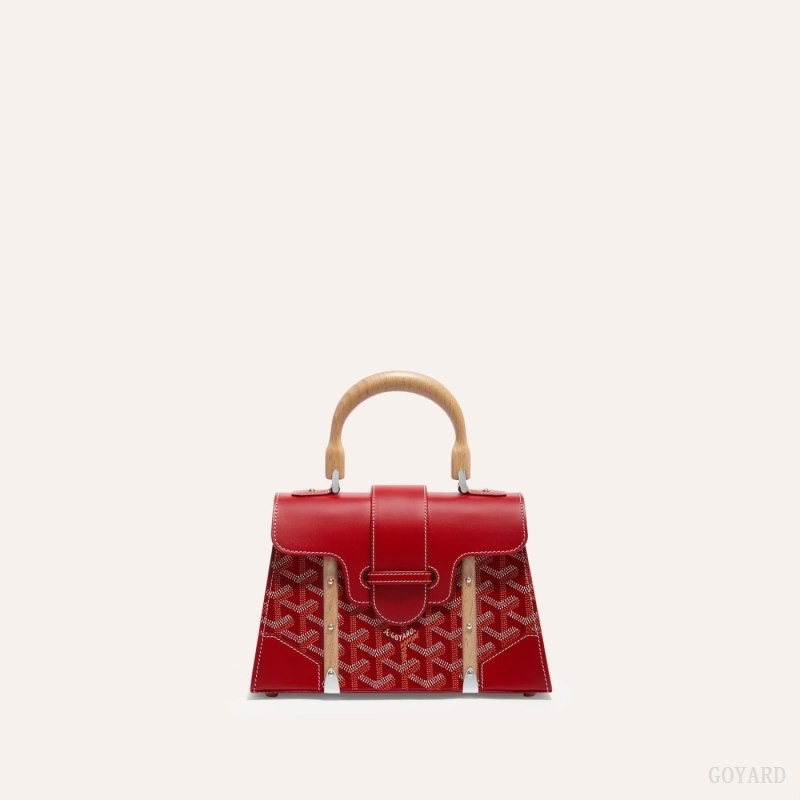 Goyard SAÏGON STRUCTURE MINI BAG Vesker Rød | GY-DIN0155