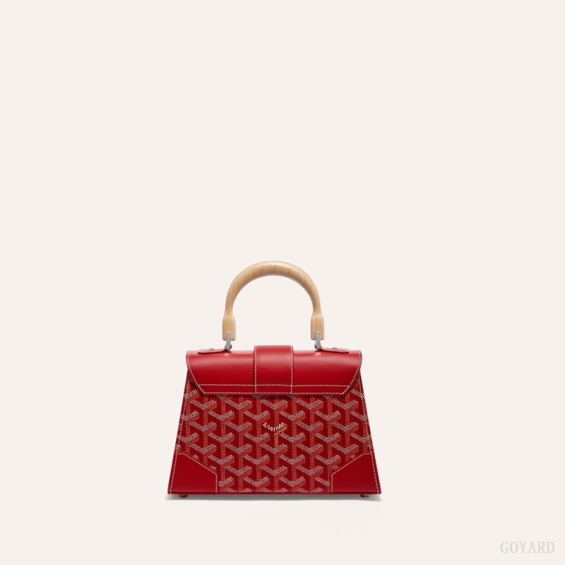 Goyard SAÏGON STRUCTURE MINI BAG Vesker Rød | GY-DIN0155