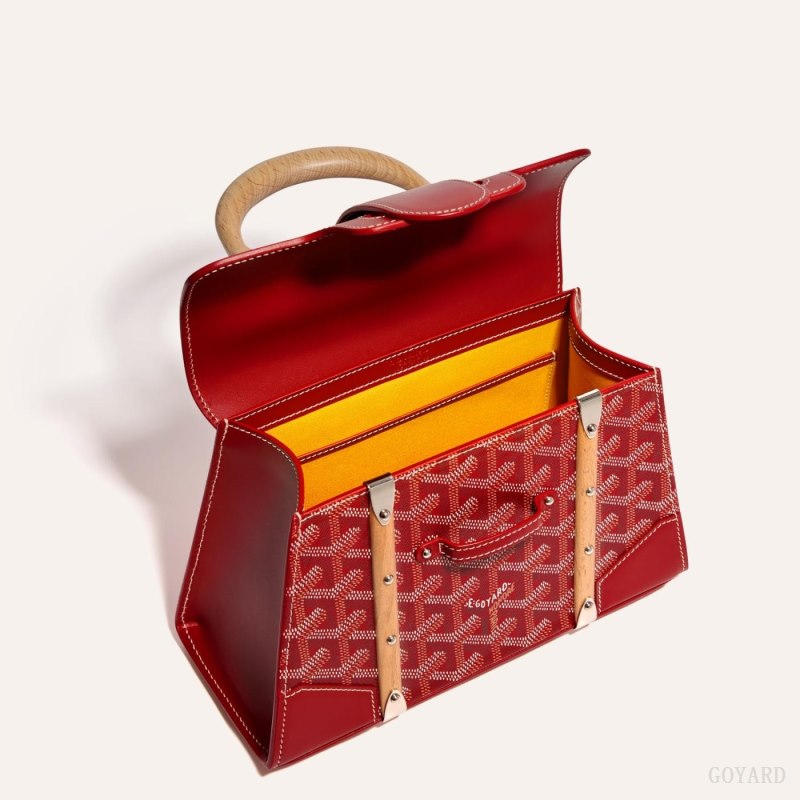 Goyard SAÏGON STRUCTURE MINI BAG Vesker Rød | GY-DIN0155