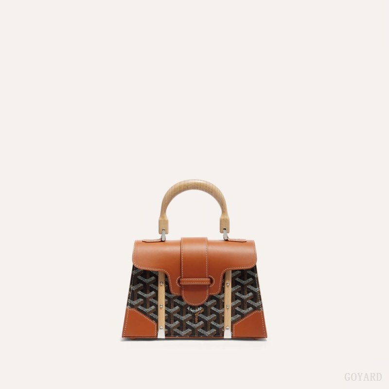 Goyard SAÏGON STRUCTURE MINI BAG Vesker Svarte Brune | GY-XDF3329