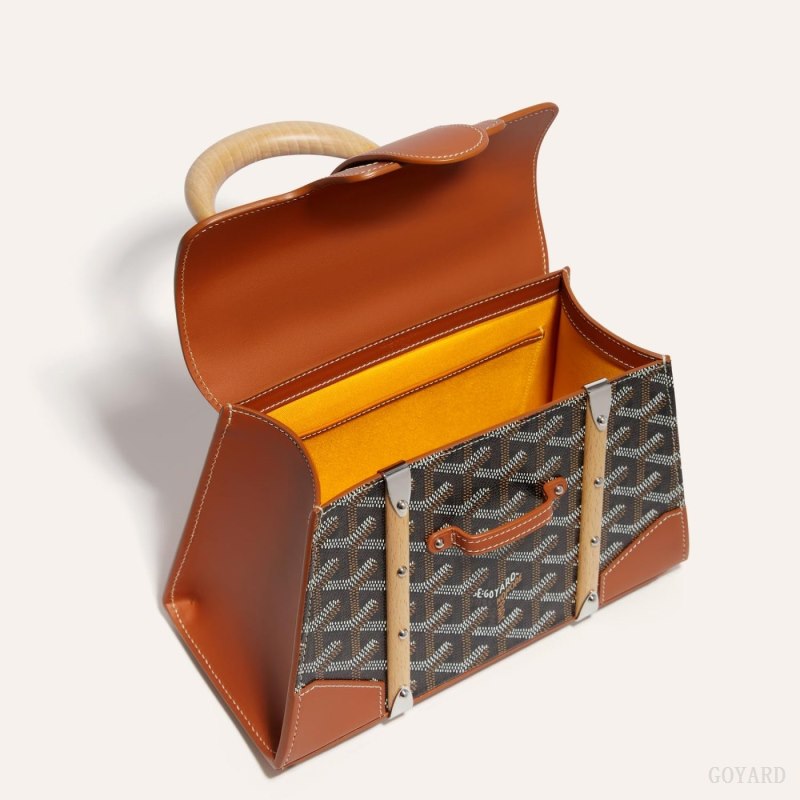 Goyard SAÏGON STRUCTURE MINI BAG Vesker Svarte Brune | GY-XDF3329