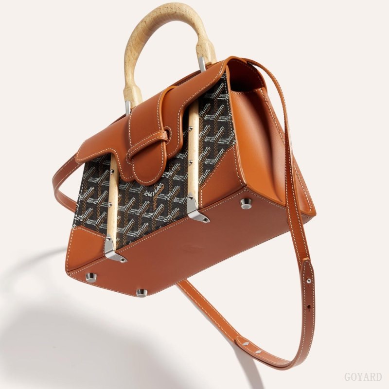 Goyard SAÏGON STRUCTURE MINI BAG Vesker Svarte Brune | GY-XDF3329