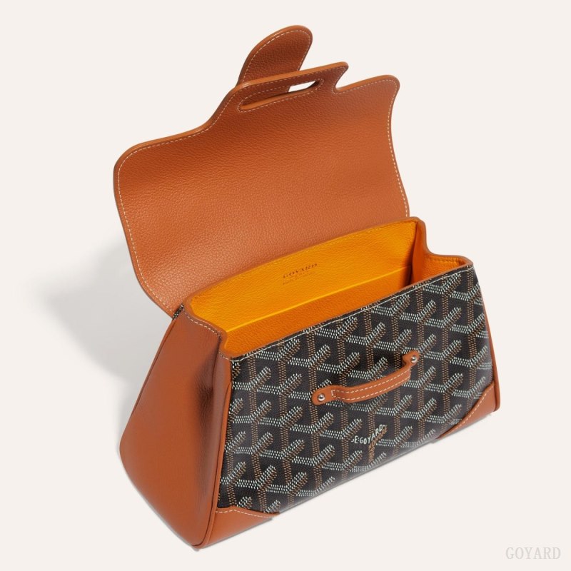 Goyard SAIGON SOUPLE MINI BAG Mini Vesker Svarte Brune | GY-NEX5284