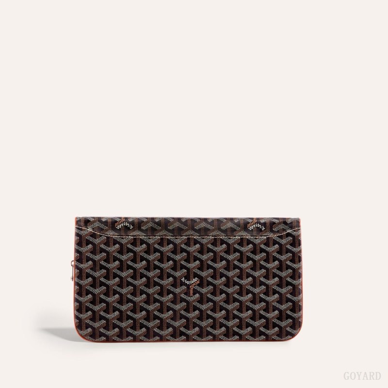 Goyard SAINTE-MARIE CLUTCH Pouches Svarte Brune | GY-MFH7272