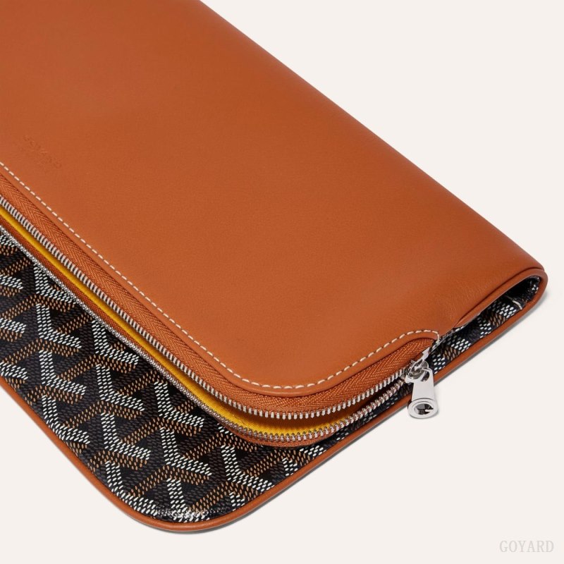 Goyard SAINTE-MARIE CLUTCH Pouches Svarte Brune | GY-MFH7272