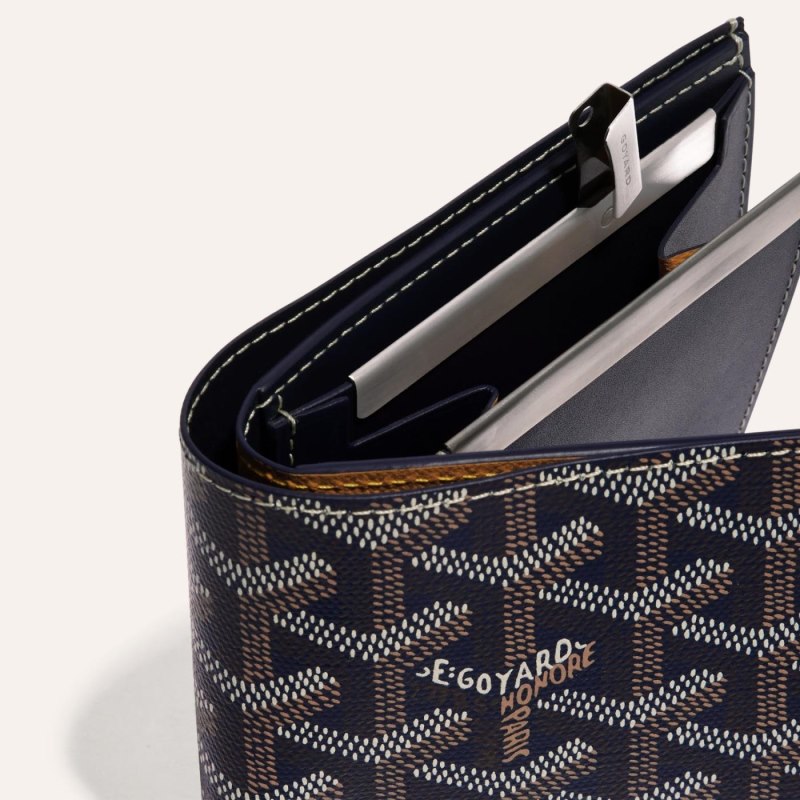Goyard SAINT-FLORENTIN WALLET Lommebok Marineblå Blå | GY-MOL2960