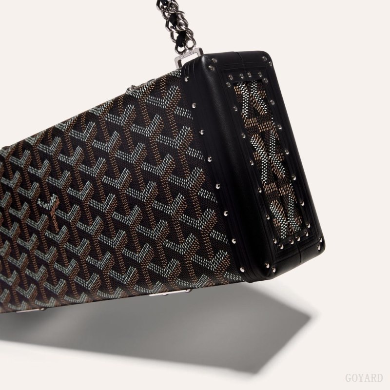 Goyard SAINT-HONORE TRUNK BAG Bagasjepose Svarte | GY-CGU0353