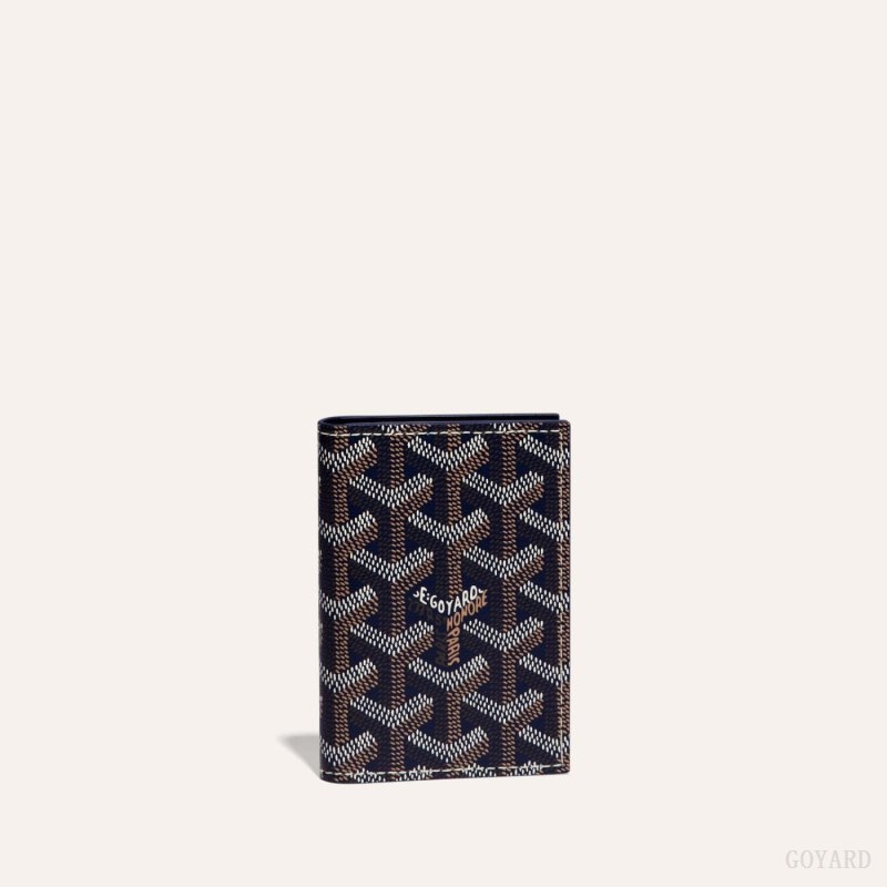 Goyard SAINT-MARC CARD WALLET Kortholder Marineblå Blå | GY-EFR2574
