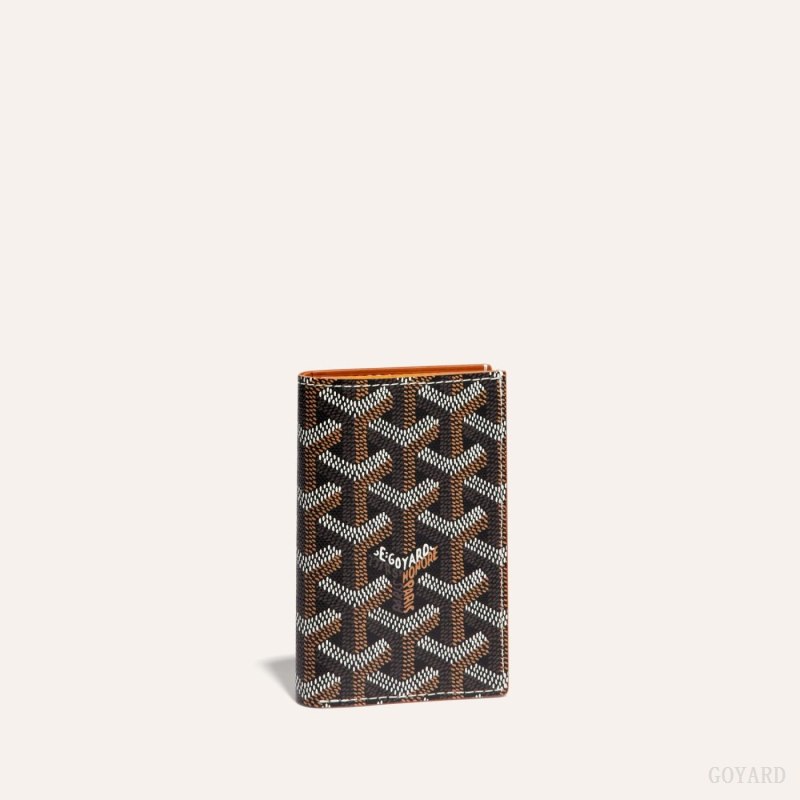 Goyard SAINT-PIERRE CARD WALLET Kortholder Svarte Brune | GY-YBE4840