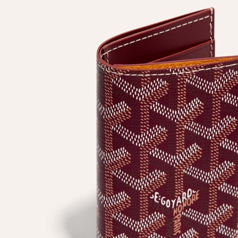 Goyard SAINT-PIERRE CARD WALLET Kortholder Burgunder | GY-INR0826