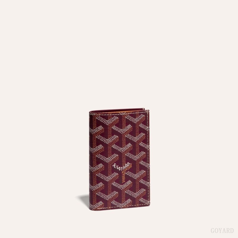 Goyard SAINT-PIERRE CARD WALLET Kortholder Burgunder | GY-INR0826