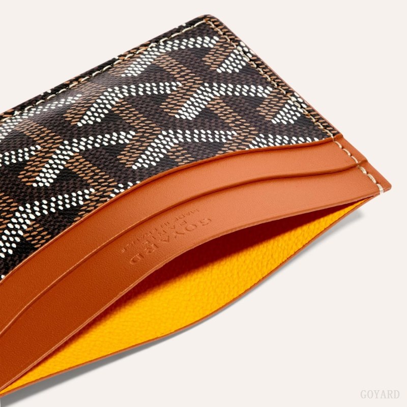 Goyard SAINT-SULPICE CARD WALLET Kortholder Svarte Brune | GY-NKI5484