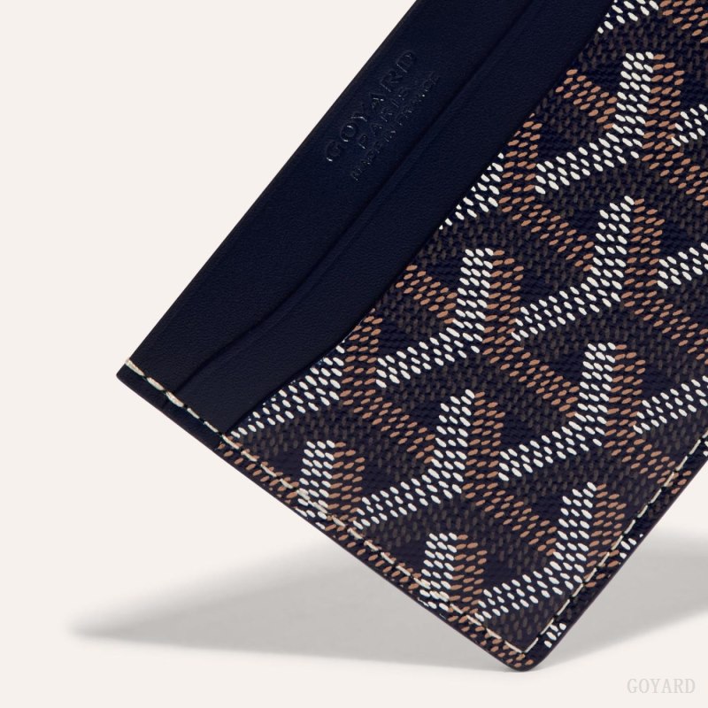 Goyard SAINT-SULPICE CARD WALLET Kortholder Marineblå Blå | GY-XEN4892