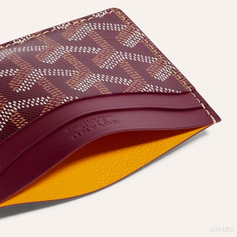 Goyard SAINT-SULPICE CARD WALLET Kortholder Burgunder | GY-UKX1435