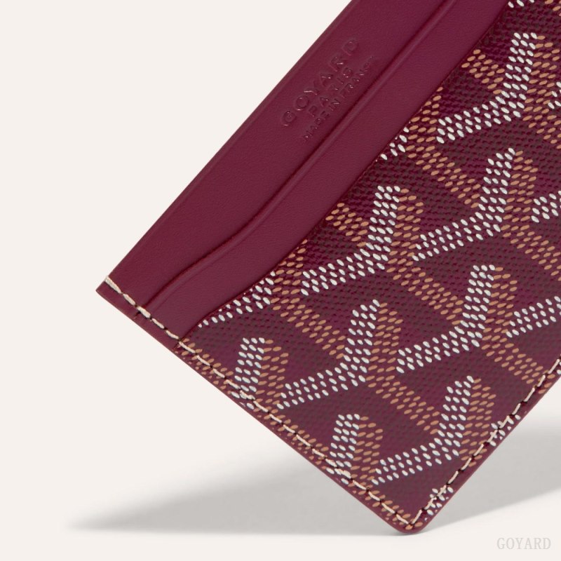 Goyard SAINT-SULPICE CARD WALLET Kortholder Burgunder | GY-UKX1435