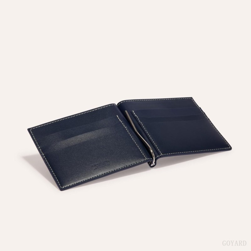 Goyard SAINT-THOMAS BILL FOLD Kortholder Marineblå Blå | GY-SIL2620