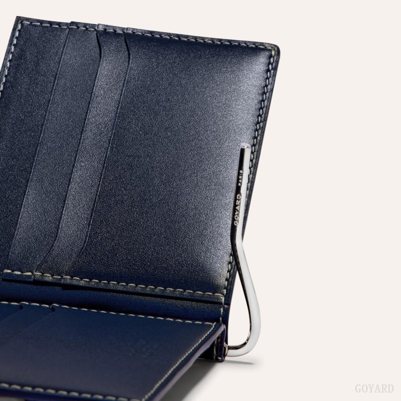Goyard SAINT-THOMAS BILL FOLD Kortholder Marineblå Blå | GY-SIL2620