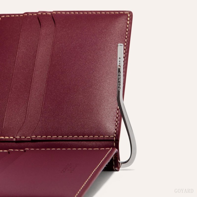 Goyard SAINT-THOMAS BILL FOLD Kortholder Burgunder | GY-DZI2046
