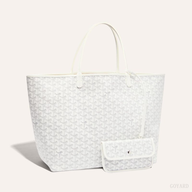 Goyard SAINT LOUIS GM BAG Tote Veske Hvite | GY-NDT5413